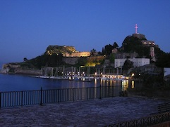 Nacht auf der Insel Korfu