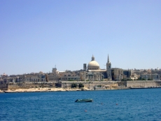 Blick auf die Stadt Valletta auf Malta Blick auf die Stadt Valletta auf Malta
